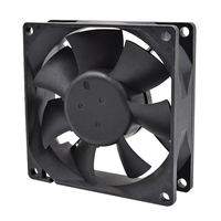 Ventilateur de refroidissement DC 8025 avec roulement à billes et pales en plastique 12V/24V, personnalisable OEM/ODM pour équipement onduleur solaire