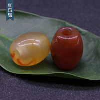Agate Crystal Stone Agate Jade Bucket Beads Large Hole Beads Aperture 5mm Hand Jewelry Accessories for Women