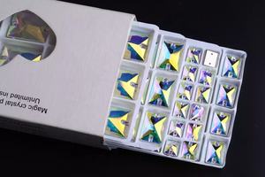 높은 품질 플랫 다시 사각형 라인 석 바느질 오스트리아 라인 석 의류 액세서리 - Product Image 5