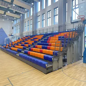 Spor salonu Arena teleskopik oturma sandalyesi tribün için geri çekilebilir çamaşır suyu