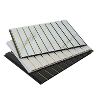 Panneau mural plat en PVC imperméable et résistant à l'humidité, design moderne, prix d'usine HIGHSEA