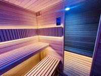 Vente directe d'usine, sauna élégant de style cube, sauna en cèdre rouge pour 2 personnes, saunas d'extérieur à prix avantageux