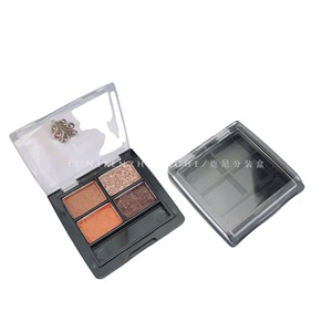 Four Color Eyeshadow Palette Square Transparent Packaging <b>Box</b> With Four Compartments For Cosmetic <b>Makeup</b> Storage - Product Image 5
