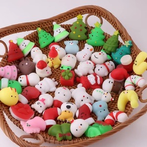 Série de Noël 10 Pièces Jouet Anti-Stress Squishy Père Noël, Balle à Presser Douce et Collante, Jouets Mochi Mochi à Remontée Lente, Jouet Anti-Stress - Product Image 5
