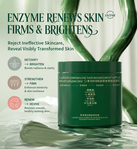 Profesyonel Üçlü Enzim Peeling Vücut Yenileyici Terapi Maskesi Kremi, Siyah ve Mat Ciltleri Aydınlatmak için Arbutin ve <span class=keywords><strong>Niacinamide</strong></span> ile - Product Image 6