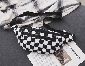 אופנה משובצת חגורה תיק פנאי Crossbody פאני חבילת נשים מותן Bum שקיות - Product Image 4