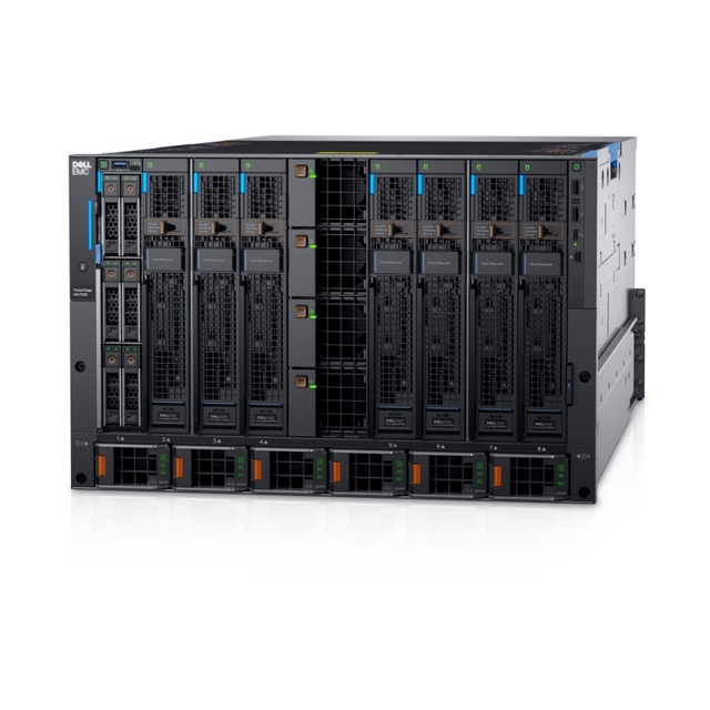 Used Best Selling Poweredge MX7000  Rack-based Modular Chassis with Dell EMC PowerEdge MX750c Blade Server