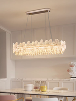 Luminaire suspendu moderne de luxe en cristal doré pour salon, salle à manger, chambre à coucher, éclairage de plafond intérieur, E14, dimmable