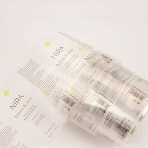 Etiquetas Adhesivas Transparentes de Vinilo Resistentes al Agua con Logotipo Personalizado, Impresas a Medida, Formas Personalizadas, Protección de Marca, Etiquetas de Embalaje - Product Image 1