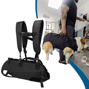Mochila para Mascotas, Bolsa de Hombro para Perros, Transporte Horizontal, Transpirable, para Exteriores, para Animales de Cuatro Patas, Negra, 10L - Product Image 1