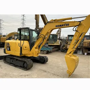 Komatsu PC56 5.6tons Heavy Equipment Mini Digger Used Backhoe Excavator Machine For Sale