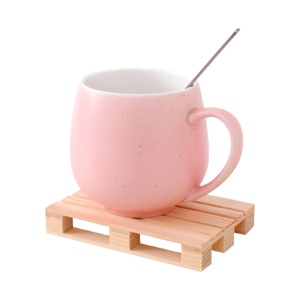 Posavasos de <span class=keywords><strong>Madera</strong></span> Estilo Europeo, Rústico, Protector de Mesa para Bebidas, Café, Té - Product Image 1