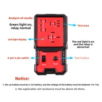 Testeur de relais automobile 12V pour pièces automobiles, appareil de diagnostic de détection de relais à quatre et cinq pattes
