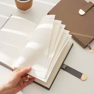 İş yazma için mıknatıs kapatma ve kart cebi ile kişiselleştirilmiş A5 dizüstü yumuşak dokunmatik PU deri günlük - Product Image 3