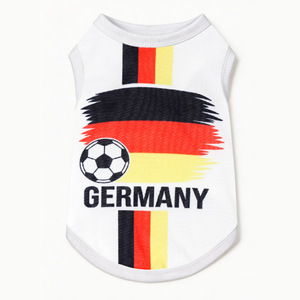 Chaleco Deportivo <span class=keywords><strong>de</strong></span> Poliéster <span class=keywords><strong>de</strong></span> Secado Rápido para Cachorros, Estilo Jersey <span class=keywords><strong>de</strong></span> Fútbol, para Todas las Estaciones, <span class=keywords><strong>Ropa</strong></span> para Mascotas, Se Acepta Personalización Completa - Product Image 1