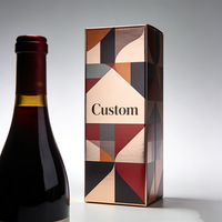 Caja de Regalo para Vino de una Sola Botella con Impresión Personalizada TongKun, Empaque de Cartón Corrugado Hecho a Mano, Proveedor Mayorista