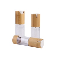 Botol Kosmetik Bambu Tanpa Udara 15ml 30ml 50ml, Botol Kosmetik Kayu, Botol Kosmetik Bambu Dari Supplier China