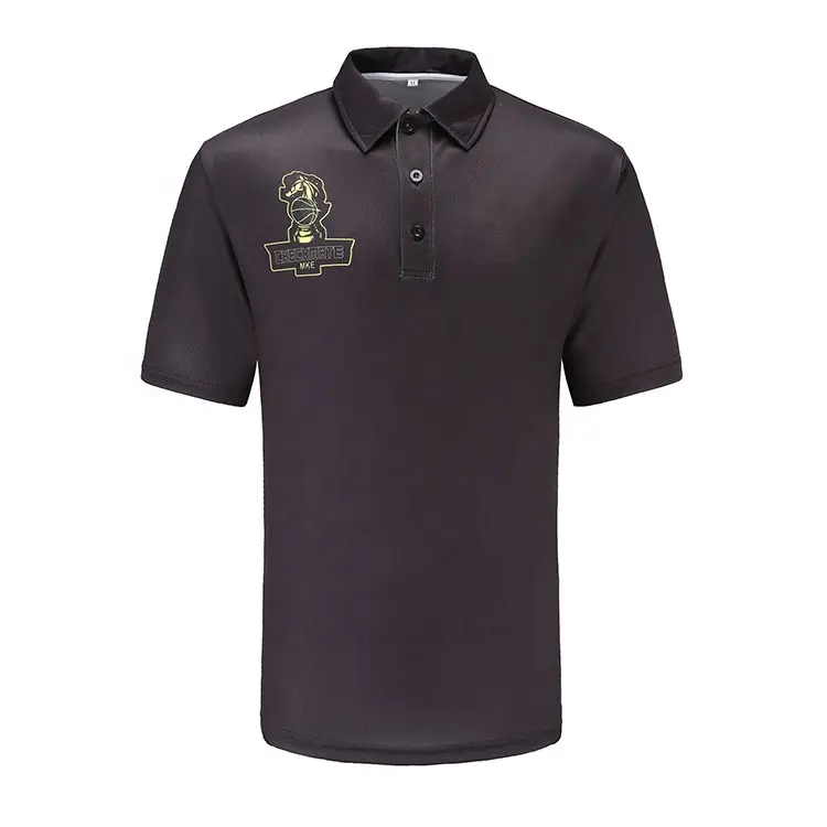 Wholesale Black Color Sublimation Coaching Polo T Shirts Sublimated Sports Club Wear Coaches Polo Shirts