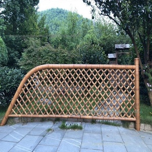 Nueva Cerca de Bambú Carbonizado, Varios Soportes <span class=keywords><strong>para</strong></span> Plantas, Soportes de Bambú Estilo Chino <span class=keywords><strong>para</strong></span> Jardín y Patio, Cerca de Bambú en Rejilla - Product Image 1