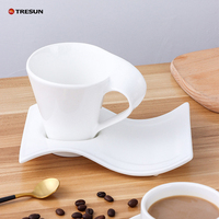 Ensemble cadeau de tasses à espresso en céramique, tasse à espresso et soucoupe, porcelaine blanche, 80, 180, 200 ml, cc, 4 oz, cappuccino, café, thé et espresso