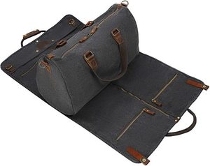 กระเป๋าเดินทางแบบพับได้สำหรับผู้ชาย  ใส่เสื้อผ้าได้  กันน้ำ  ผ้าแคนวาส  พร้อมโลโก้สั่งทำพิเศษ - Product Image 1