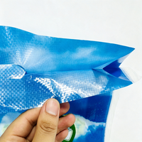 Sacs tissés en BOPP 25 kg pour l'emballage de farine et de sucre, utilisation en agriculture, sacs poubelles en plastique avec impression 1 à 4 couleurs