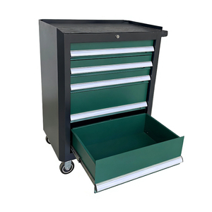 Chariot d'atelier robuste à roulettes avec armoires de rangement et outils, directement de l'usine - Product Image 3