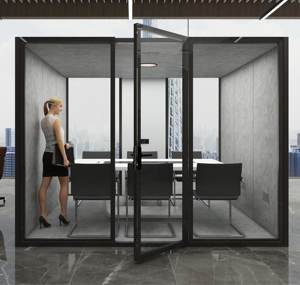 Cabina telefónica de oficina prefabricada para interiores a la venta, cabina de teléfono para muebles, <span class=keywords><strong>estudio</strong></span> portátil, oficina, trabajo a prueba de sonido - Product Image 5
