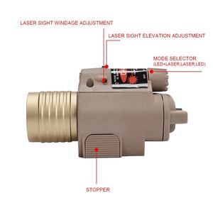 Portable M6 <b>Flashlight</b> RED Laser Sight M6 <b>LED</b> Light Combo Mount Ultra Bright for Outdoor Activities - Product Image 3