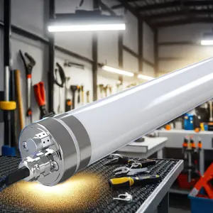 2023 IP69 lampu tabung LED 50W 4ft lampu luar ruangan tahan air Linear tri-proof dengan garansi 5 tahun Badan lampu PC