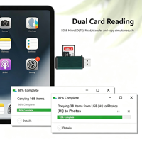 Adaptateur Lecteur de Carte Mémoire SDTF Multifonctionnel en Alliage d'Aluminium Type-C USB Installation Externe - Vente en Gros Transfrontalière