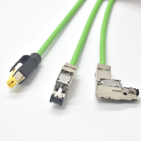 Profinet-Cable de red Industrial, Earthnet IP67 de conector impermeable, modelo grafibus, M12, 4P, D, código a RJ45, Profinet