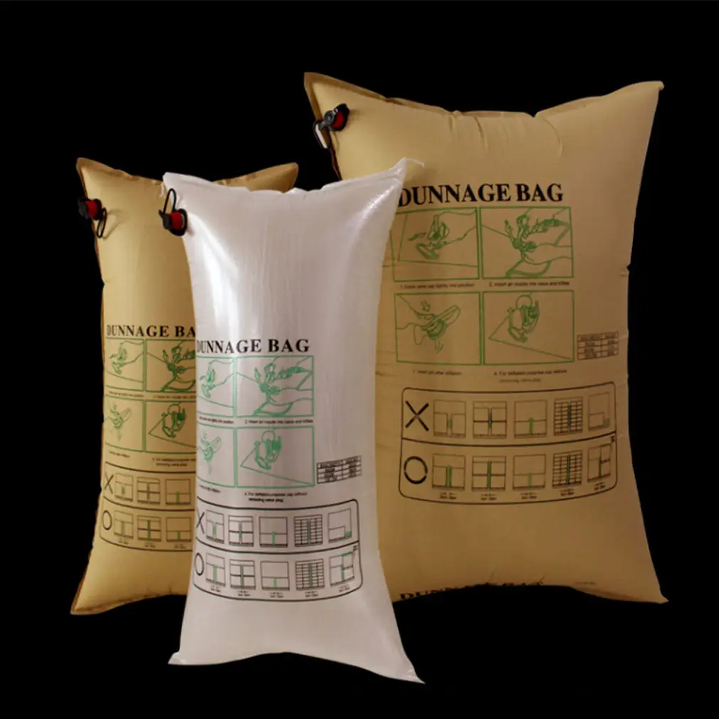 Tampon çarpışmadan kaçınma çanta şişme Kraft kağıt kap hava yastığı Dunnage ambalaj poşetleri kargo sabitleme