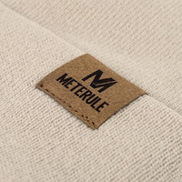 Gorro de Punto Personalizado con Puño Negro, Gorro de Invierno Cálido con Logotipo Bordado, Venta al Por Mayor para Hombres y Mujeres
