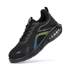 JIANKUN Anti-Smashing Steel Toe for Men Breathable Fabric Knitting+TPU Non-Slip Wear-Resistant PU+<strong>Air</strong> Cushion Safety Work Shoes - Product Image 2
