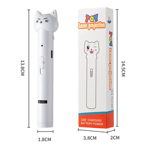 לייזר פלסטיק טיזר חתול לייזר נטענת USB נטענת אינפרא אדום דפוס אור הקרנה חתול צעצוע חיית מחמד מספק עט טיזר חתול - Product Image 4