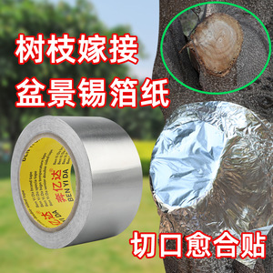Cinta de aluminio de 20m de largo, 50mm de ancho y 0,06mm de grosor para curación de heridas en árboles, cubierta hidratante, aislante y selladora - Product Image 5
