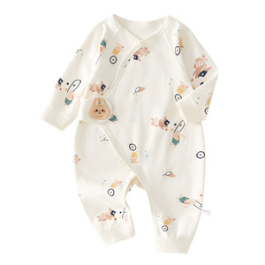 Mameluco de Bebé con Diseño de Mariposa, Algodón Puro, Manga Larga, Unisex, Primavera, con Etiqueta - Product Image 5