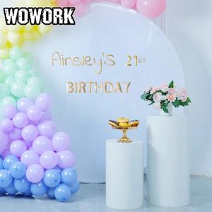 ขาตั้งขนมหวานทรงกระบอกสีทองสำหรับงานแต่งงาน ปี 2026 WOWORK โรงงานฝูซุ่น ของตกแต่งงานแต่งงาน งานเลี้ยงฉลองสมรส ของชำร่วยงานปาร์ตี้ - Product Image 4