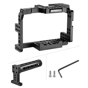 Andoer Protecteur de stabilisateur de <span class=keywords><strong>cage</strong></span> de caméra vidéo avec poignée supérieure pour caméscope Sony A7II A7RII <span class=keywords><strong>A7SII</strong></span> ILDC Mirrorless - Product Image 3