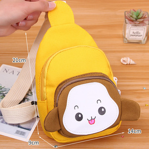 Cute <strong>Mini</strong> Chest <strong>Bag</strong> Cartoon Monkey Crossbody Sling <strong>Bag</strong> Travel Hiking Casual Chest <strong>Bag</strong> for Children Kids