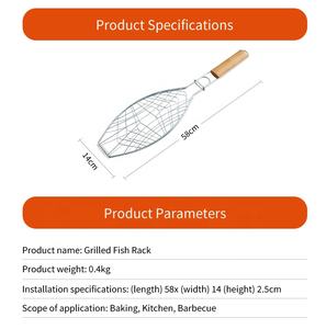 Accesorios para Barbacoa, Equipo para Barbacoa Casera, Cesta para Asar al Aire Libre, Red para Pescado, Pinza para Malla - Product Image 2