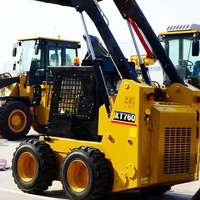 Gute Dumping-Leistung Skid Steer XT760 0,6m³ Schaufel 1 Jahr Garantie für Hofmaterialverstapelung