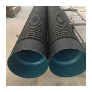 Tuyau de drainage en plastique ondulé en spirale à double paroi en polyéthylène DN400 DN500 DN600