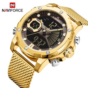 <span class=keywords><strong>NAVIFORCE</strong></span> <span class=keywords><strong>9172</strong></span> de acero inoxidable de deporte para hombre de lujo reloj analógico digital Relojes hombres - Product Image 2