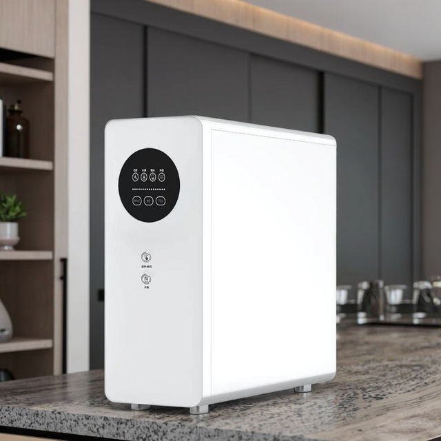 Electric Hot/Cold RO Water Purifier with 6-Stage Filtration Countertop Model for Outdoor Use Stainless Steel Water Dispenser