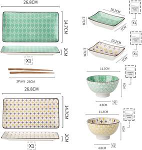 Ensemble de 2 assiettes à Sushi en porcelaine, <span class=keywords><strong>Machine</strong></span> professionnelle pour les occasions spéciales - Product Image 3