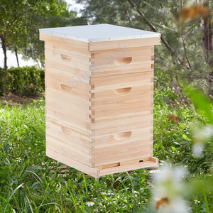 3 lớp hoàn chỉnh langstroth hộp tổ ong 10 Khung <span class=keywords><strong>Bee</strong></span> <span class=keywords><strong>Hive</strong></span> Starter Kit hoàn chỉnh <span class=keywords><strong>Hive</strong></span> - Product Image 4