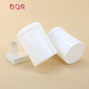 Customized White PET Plastic Protein Can Supplement Storage Container <b>Empty</b> <b>Jars</b> for Protein Powder Packaging with Screw Cap - Product Image 3