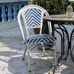 <span class=keywords><strong>Chaise</strong></span> d'extérieur empilable en <span class=keywords><strong>rotin</strong></span> PE imperméable, directement de l'usine, pour patio, villa, jardin, café, restaurant en plein air - Product Image 3